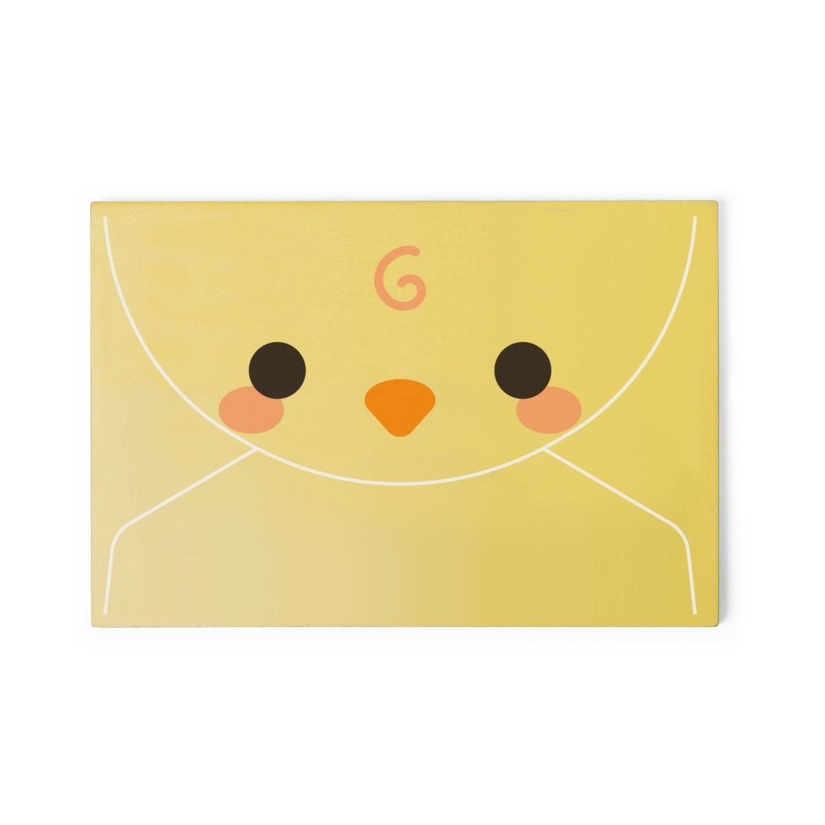 6. Yellow envelope with chick face design from Gerardo's Toys