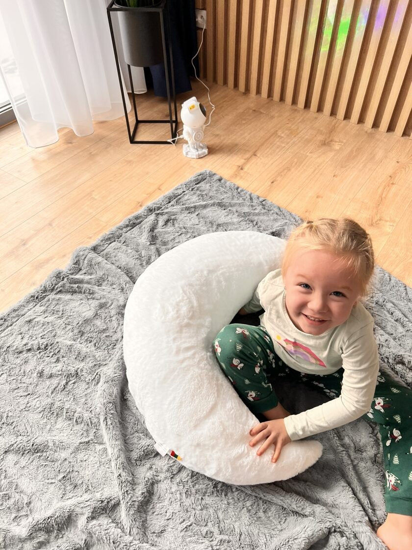 Handcrafted Giant Moon Pillow for Babies & Toddlers 