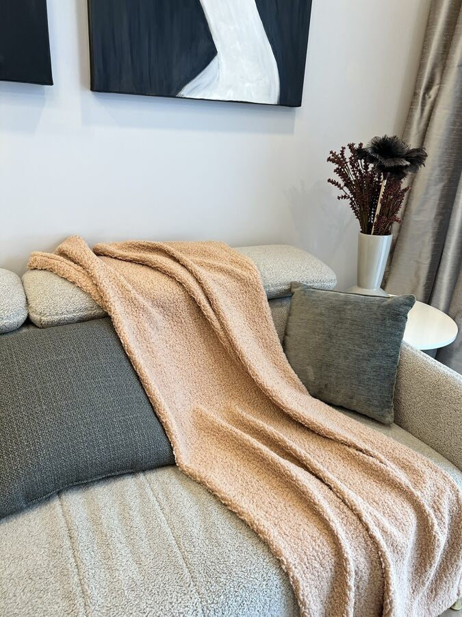 Handmade Bedspread & Blanket Teddy - Sand