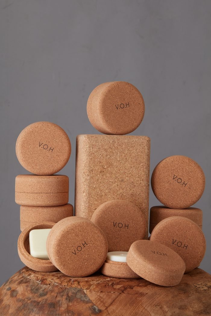 7. V.O.H solid beauty products with cotton bag and lip balm