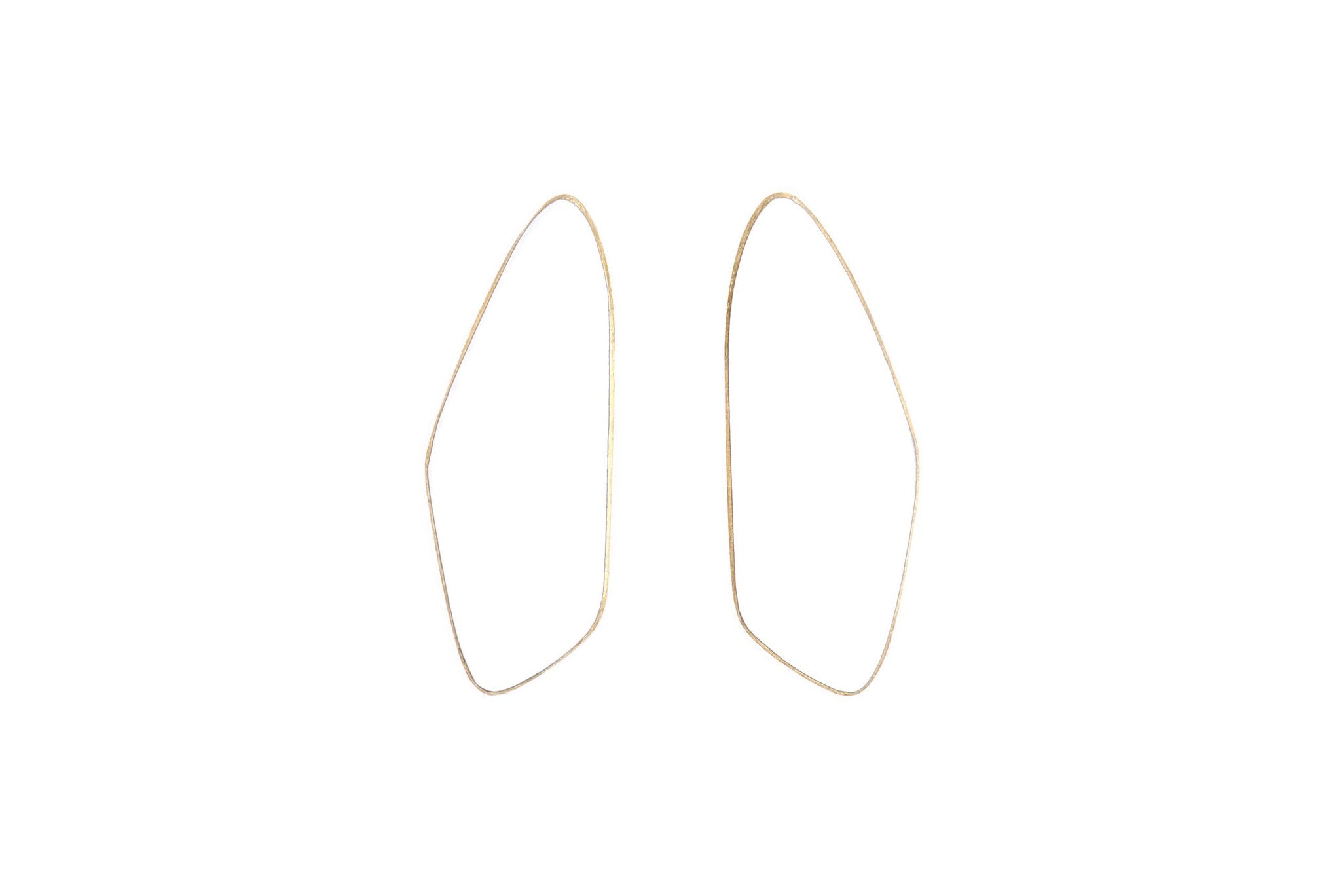 8. Lisa Kroeber Jewellery Leaves Small Earrings in white, organic shape design