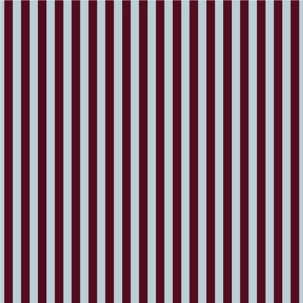 2. Brown and blue striped wallpaper pattern by Dekornik, shown in a studio setting highlighting vertical stripes