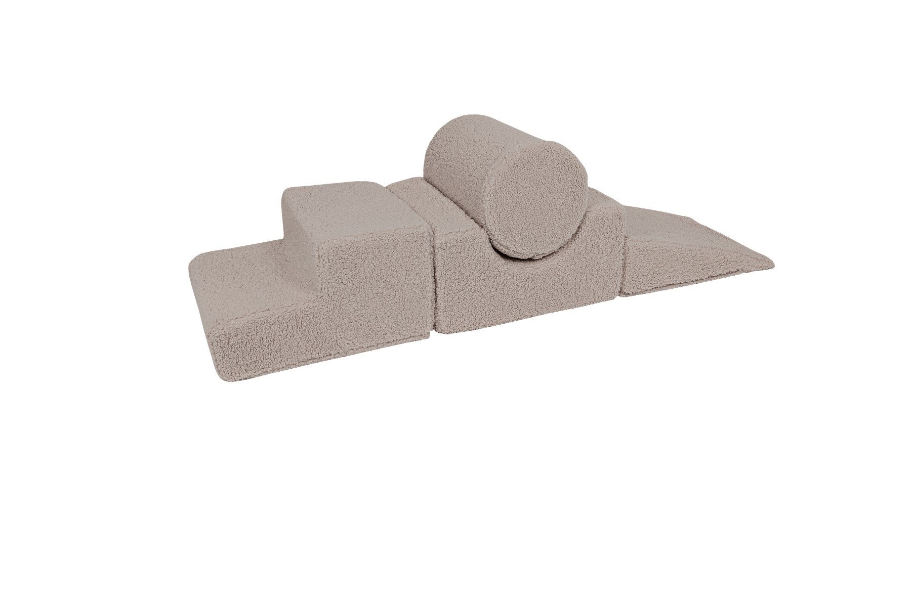 2. Gray MeowBaby Bearly Shape Set with four elements stacked creatively on a white background