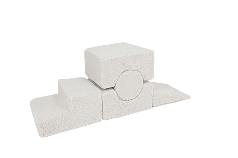 2. Ecru MeowBaby Bearly Shape Set with 5 elements arranged in a linear structure on a white background