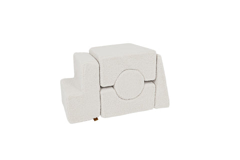 1. Ecru MeowBaby Bearly Shape Set with 5 elements stacked in a compact arrangement on a white background
