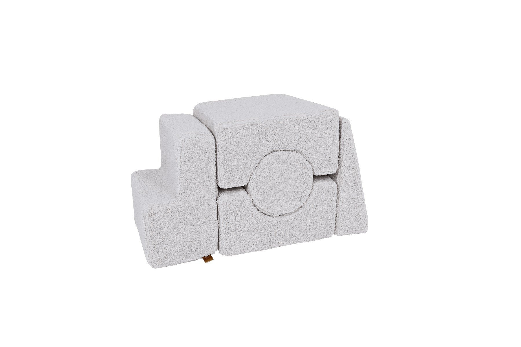 1. MeowBaby Bearly Shape Set in white, featuring five soft velvet elements stacked together on a white background