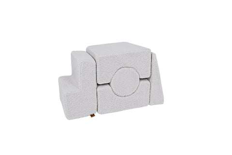 1. MeowBaby Bearly Shape Set in white, featuring five soft velvet elements stacked together on a white background