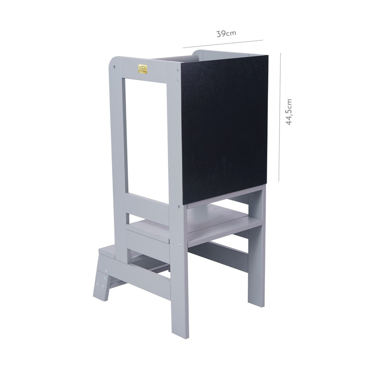 5. Size chart for MeowBaby kitchen helper showing dimensions in centimeters