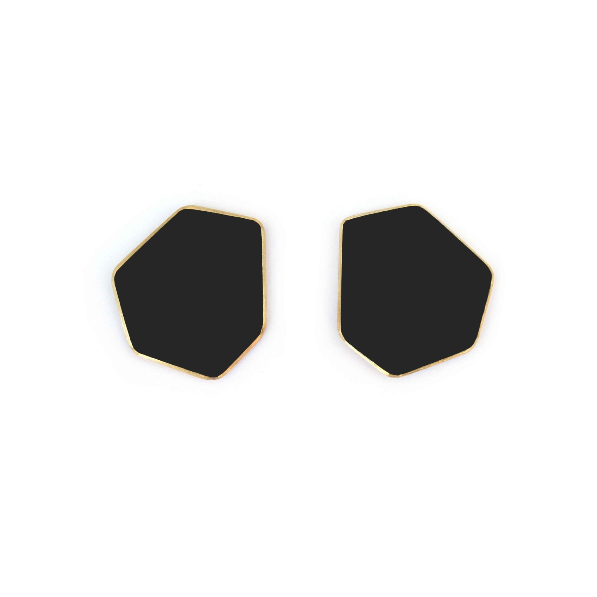 13. Lisa Kroeber Jewellery MINI earrings in black, studio shot