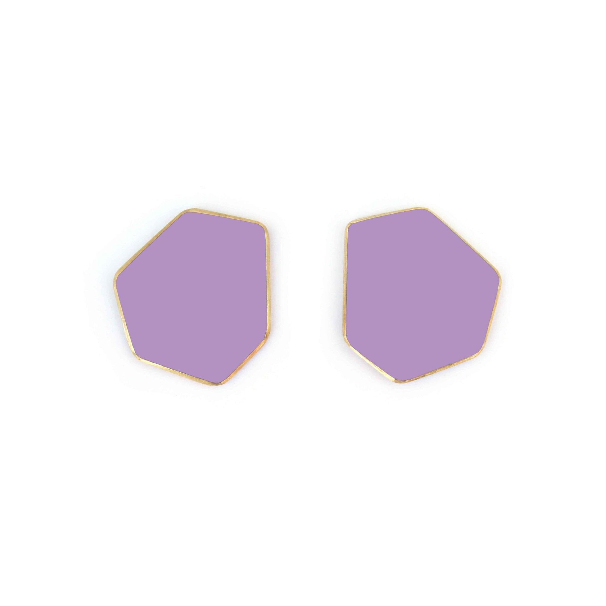 12. Lisa Kroeber Jewellery MINI earrings in lavender, studio shot