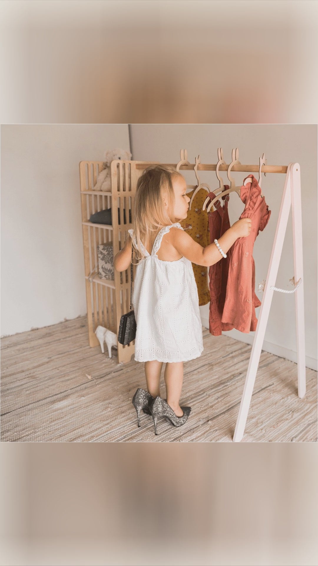 ✨ Ready to spark creativity in your child's room? Introduce them to the magic of independence with the Ewart Woods Kids Wooden Clothing Rack. Montessori-inspired, it’s where imagination meets organization. Compact and stylish in pink or classic white, this is more than a kidswardrobe – it's a way to teach life skills while keeping things tidy. EwartWoods Discover the charm of European craftsmanship. Curious to know more? Dive into the details and elevate your space with functional artistry. Expl