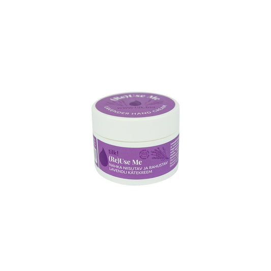 1. Tilk! ReUse Me Lavender Hand Cream in eco-friendly packaging, studio shot