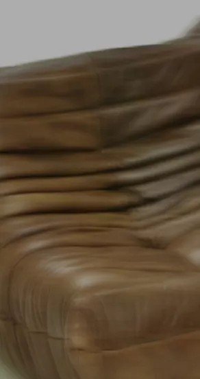 3. Close-up of brown leather texture with visible creases