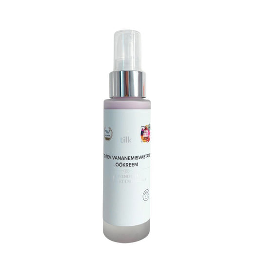 2. Tilk! Nourishing Anti-Ageing Night Cream with Lavender and Black Garlic, 50ml, studio shot